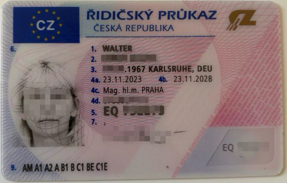 Buy Czech Republic driver's license online