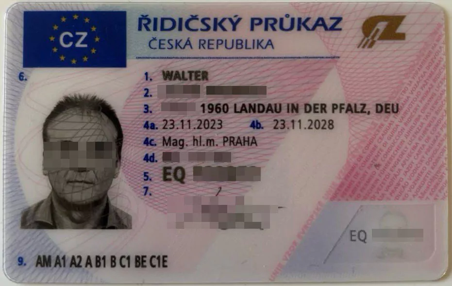 Licencia de conducir de la República Checa