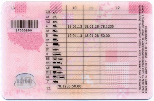 poland driver's license