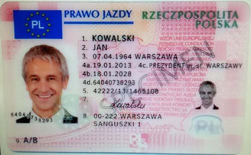 Licencia de conducir de Polonia